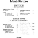 Menù Ristoro - Val Vertova Roset - Dove mangiare in Val Vertova